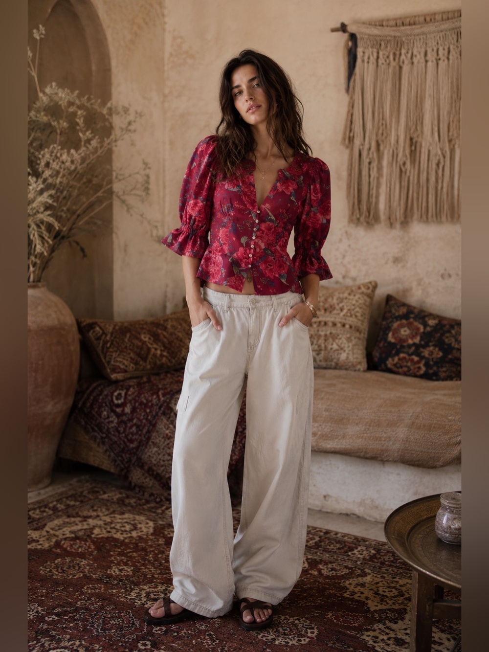Free people I found you printed top